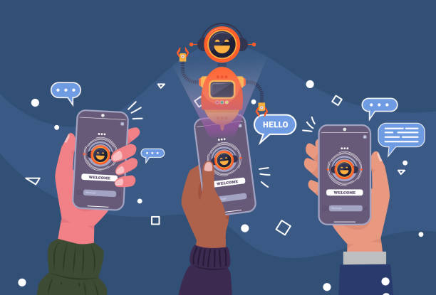 ai chatbot network solutions, seamless data integration. future-ready connectivity. - 營銷 幅插畫檔、美工圖案、卡通及圖標(biāo)